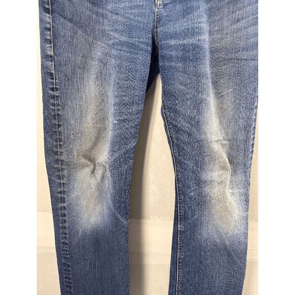 Seven 7 Jeans Mens 34x30 Blue Denim Slim Straight Distressed Medium Wash Preppy - Picture 3 of 8